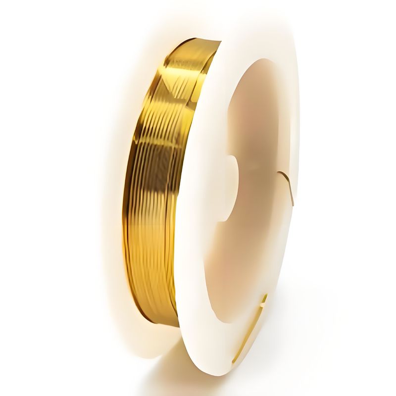 Kawat Tembaga Berlapis Emas untuk Komponen Elektronik dan Cincin Slip Konduktif dengan Elastisitas Tinggi dan Ketahanan Korosi