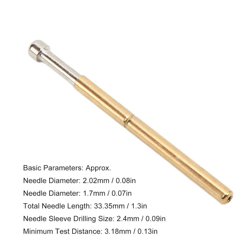 Pabrik Pasokan Pegas Uji Probe Kepala Bulat Besar Tipe Diameter 2mm Alat Uji Pin Pengujian PCB