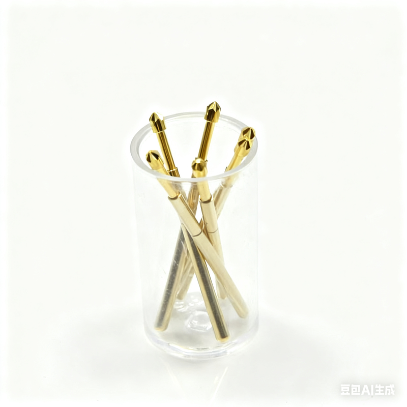 Customized 1.0mm Pitch 0.75mm Mounting Hole 2.0mm Full Travel Spring Test Probe for PCB & ICT Testing