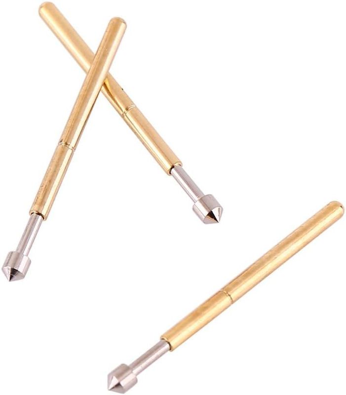 Spring Contact Probe Pogo Pin dengan 3A Current Rating 50mΩ Resistance dan 2.5mm Stroke untuk pengujian PCB