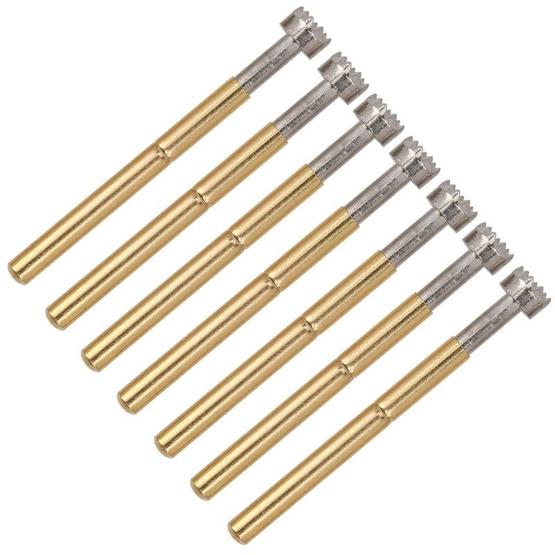 2.36mm Spring Test Probe with 9 Claws and 100 Pcs Brass Barrel Spring Loaded Test Pin for Industrial Testing