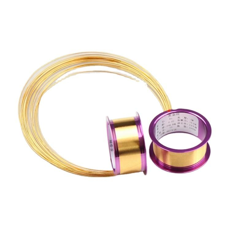 Ultra Fine Gold Bonding Wire with 0.0125mm and 0.05mm Diameter for Scientific Research