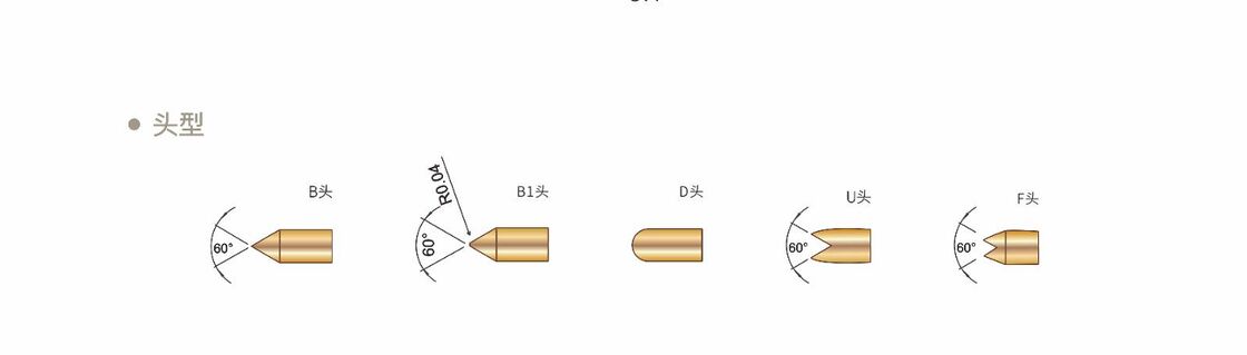Gold Plated High Durability Spring Test Probe. Ukuran Custom Pogo Pin untuk Pengujian Elektronik.
