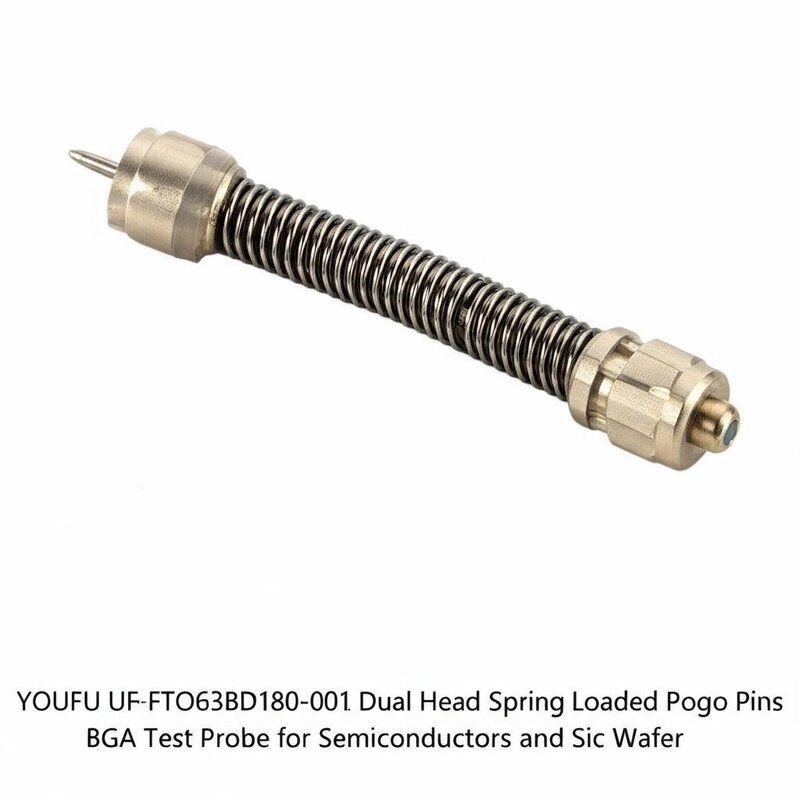 Probe pengujian musim semi berlapis emas dengan nilai arus 2A dan ukuran khusus untuk pengujian BGA