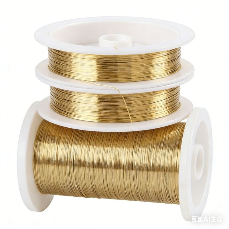 Kemurnian Tinggi 99,999% Ultra Fine 25μm/27μm Gold Coated Molybdenum Wire dengan Resistensi Suhu Tinggi 450°C untuk Mikroelektronika