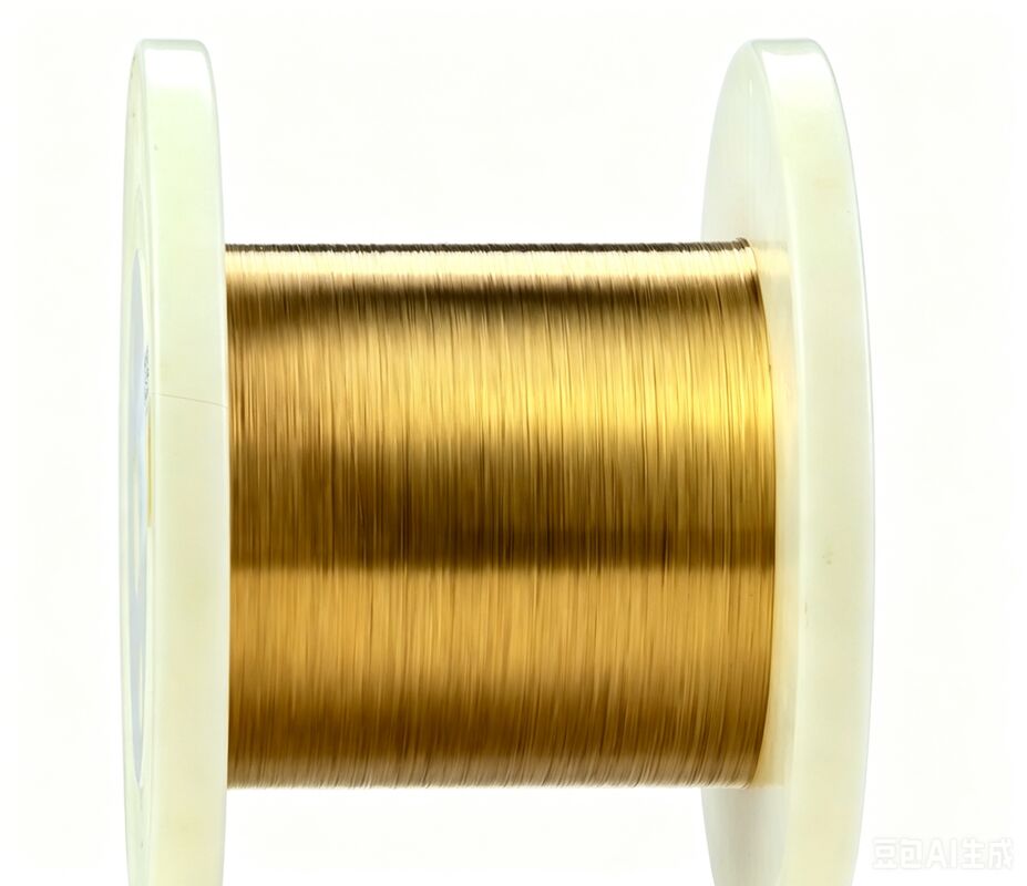Kawat Tungsten Berlapis Emas Diameter Mikro 0,0035mm Untuk Suku Cadang Mikro Elektronik Vakum