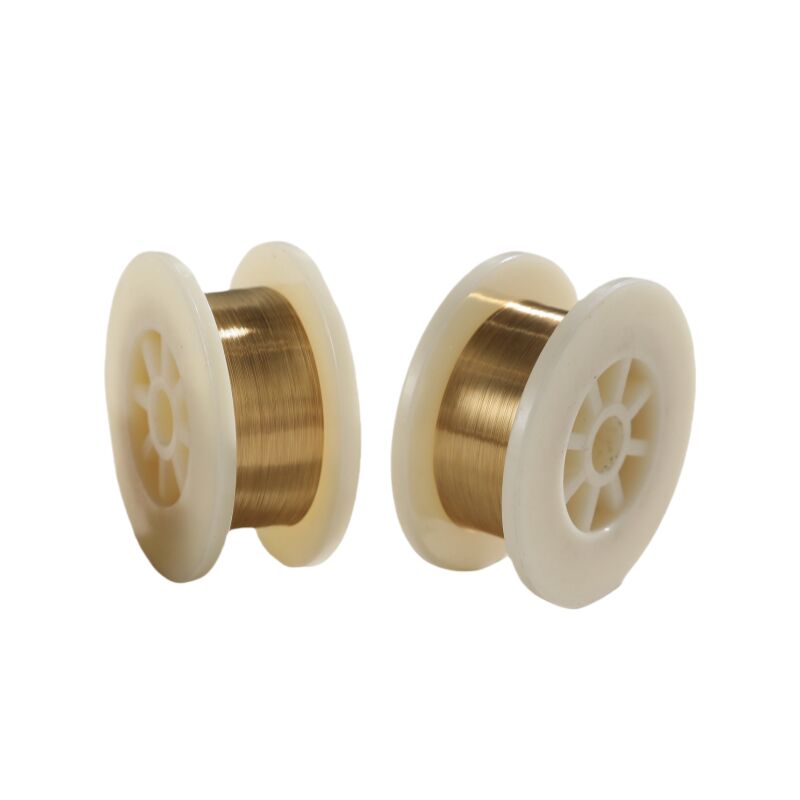 Kawat Tungsten Berlapis Emas Diameter Mikro 0,0035mm Untuk Suku Cadang Mikro Elektronik Vakum