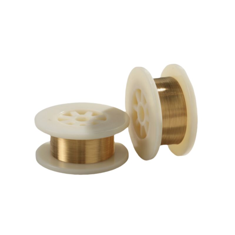 Kawat Tungsten Berlapis Emas Diameter Mikro 0,0035mm Untuk Suku Cadang Mikro Elektronik Vakum