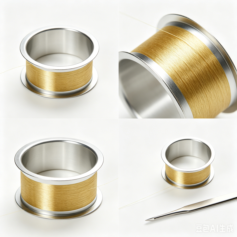 Di dalam stok Micro Gold Plated Silver Wire Stable Bond Strength Mini LED Packaging Wire